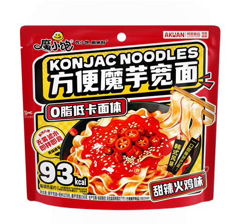 魔芋宽面-甜辣火鸡味